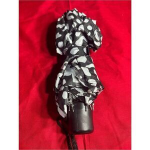 New Black & White Polka Dot Compact Umbrella - Women Accessories